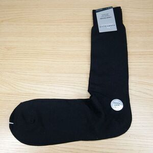 PERRY ELLIS Mens Dress Socks Solid Black Soft Touch Smooth Toe Easy Stretch
